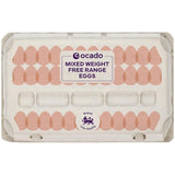 Ocado Mixed Weight Free Range Eggs   15 per pack GOODS M&S   