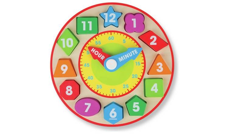 Melissa & Doug Shape Sorting Clock GOODS Argos