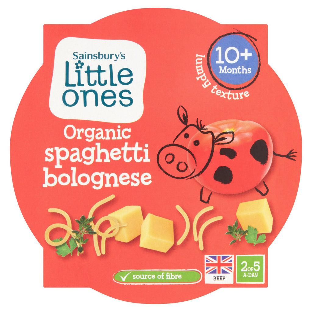 Sainsbury's Little Ones Organic Spaghetti Bolognese 10+ Months 190g