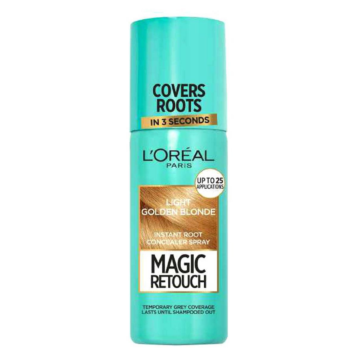 L’Oreal Paris Magic Retouch Light Golden Blonde Root Touch Up, Temporary Instant  Root Concealer Spray Easy Application, 75ml GOODS Boots   