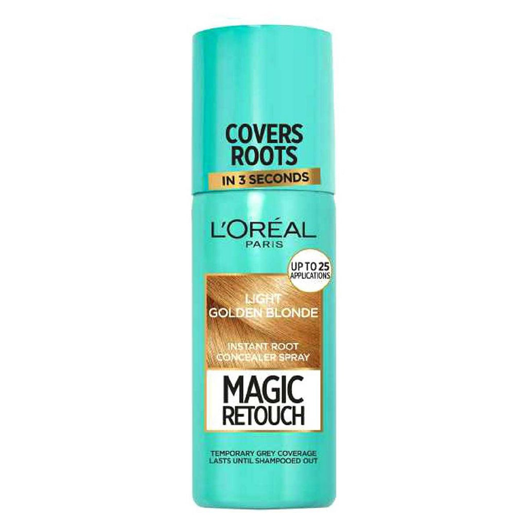 L’Oreal Paris Magic Retouch Light Golden Blonde Root Touch Up, Temporary Instant  Root Concealer Spray Easy Application, 75ml