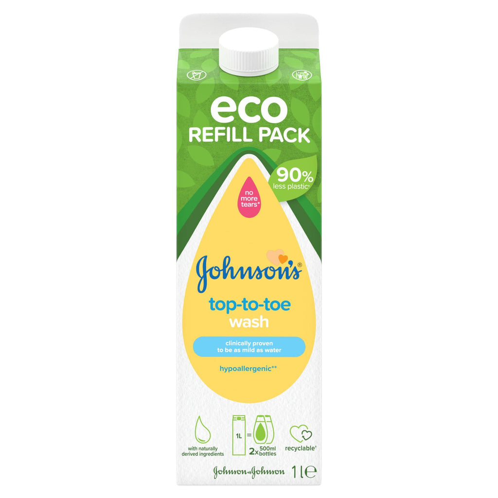 Johnson’s® Baby Top To Toe Wash Eco Refill Pack 1L