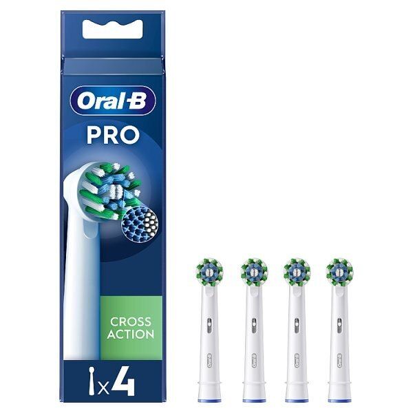 Oral-B Pro Cross Action Toothbrush Heads, 4 Counts GOODS Superdrug   