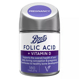 Boots Folic Acid + Vitamin D Tablets - 180 Tablets