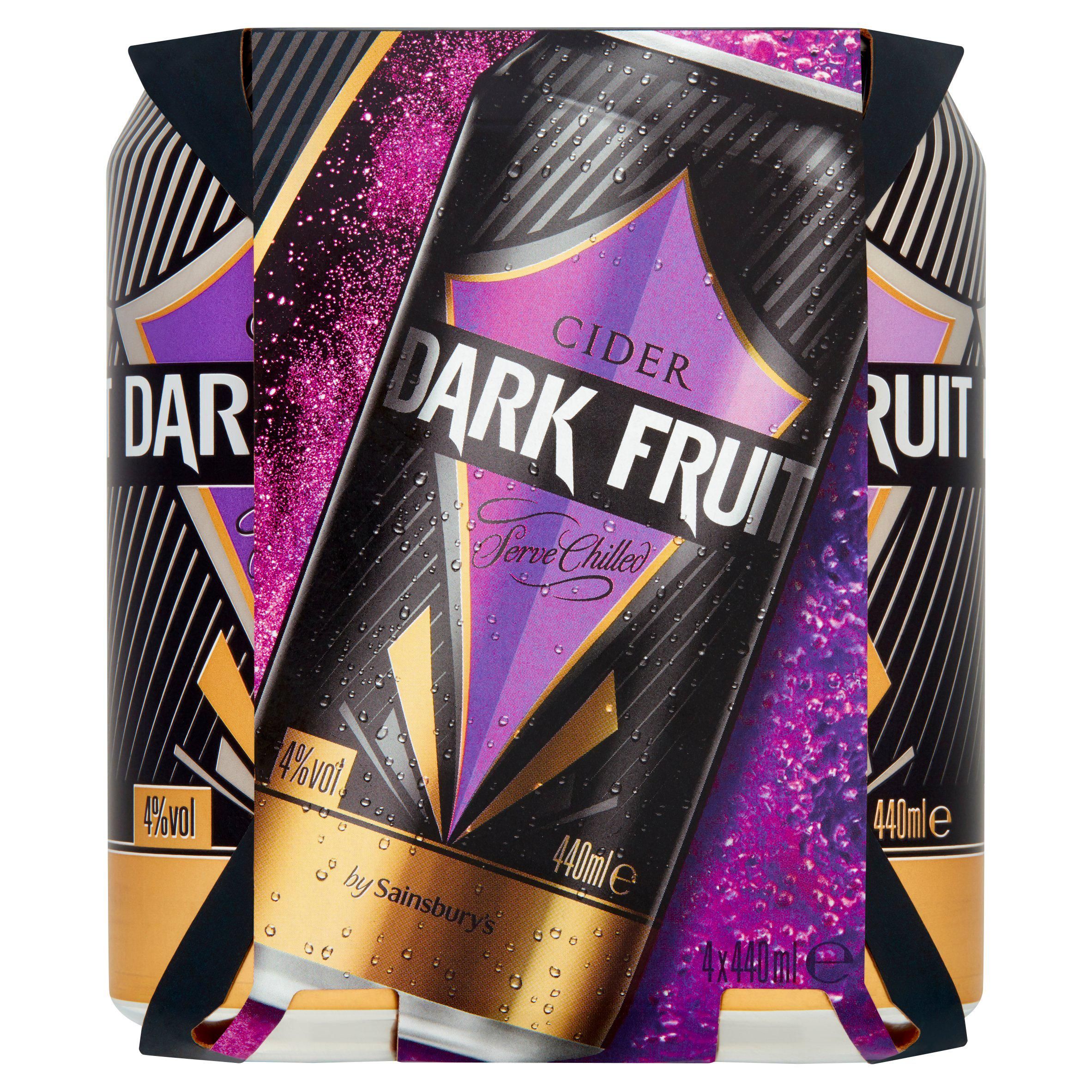 Sainsbury's Dark Fruit Cider 4x440ml GOODS Sainsburys   