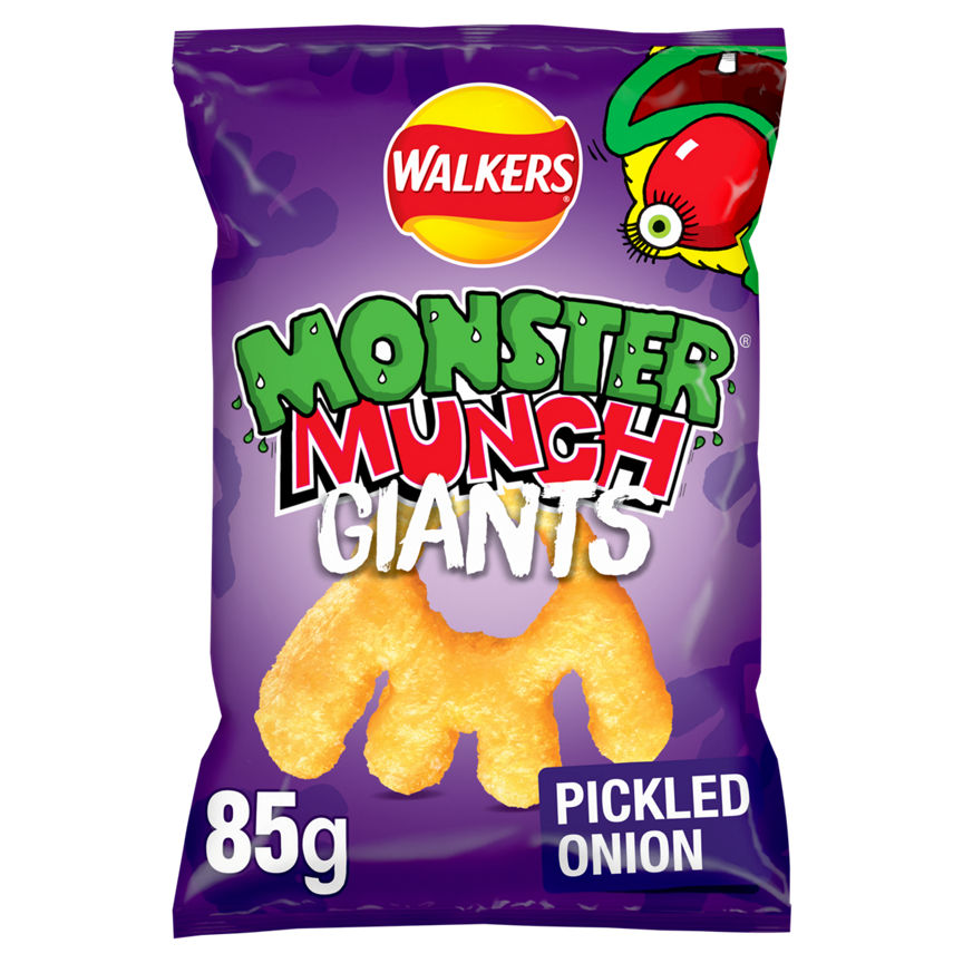 Walkers Monster Munch Giants Pickled Onion Crisps Sharing Bag