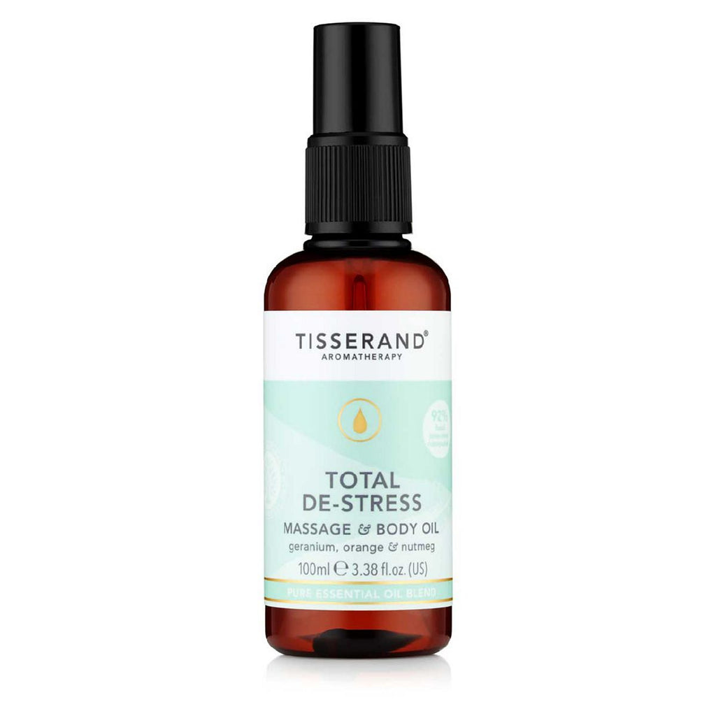 Tisserand Aromatherapy Total De-Stress Massage & Body Oil 100ml