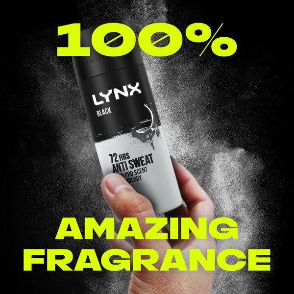 Lynx Antiperspirant Deodorant Aerosol Black 150ml GOODS Superdrug   