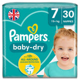 Pampers Baby-Dry Size 7 Nappies Essential Pack Nappies & Wipes ASDA   