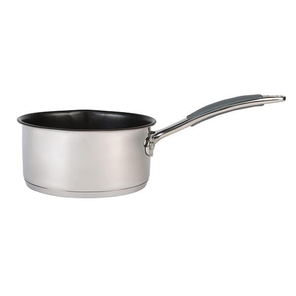 Sainsbury's Home Stainless Steel Milkpan With Silicone Rim 14cm