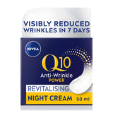 Nivea Q10 Power Anti Wrinkle Night Cream Moisturiser 50ml All Sainsburys   