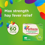 Piriteze Antihistamine Allergy Relief Tablets Cetirizine 7s GOODS Superdrug   