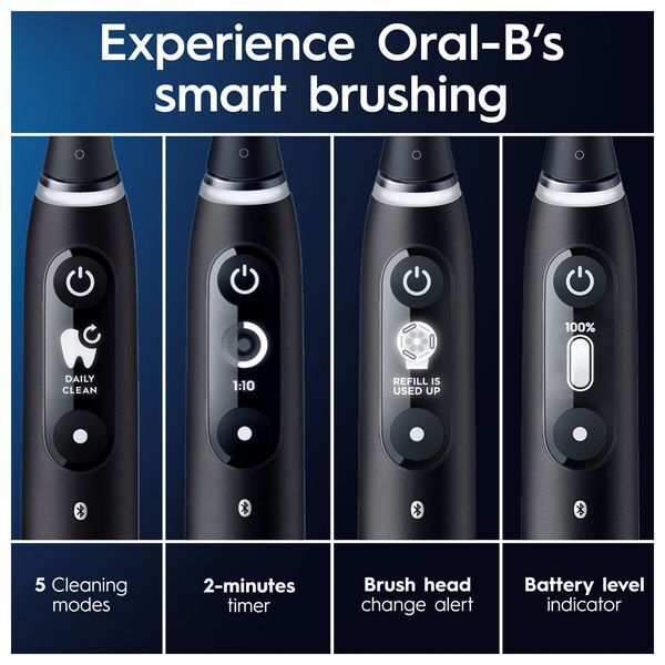 Oral-B Io6 Black Lava Ultimate Clean Electric Toothbrush GOODS Superdrug   