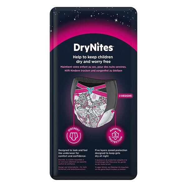 Huggies DryNites 8-15 Years Girl's Pyjama Pants x9