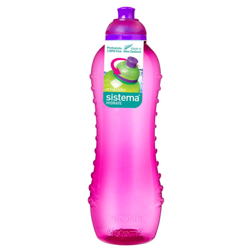 Sistema Pink Twist and Sip Bottle 620ml