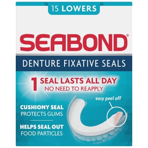 Seabond Denture Fixative Seals Original 15 Lowers GOODS Superdrug   