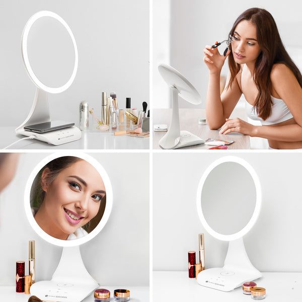 Rio 5x Magnification LED Mirror with Wireless Charging GOODS Superdrug   