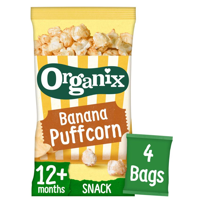 Organix Banana Puffcorn Organic Finger Food Toddler Snack Multipack Free From ASDA   