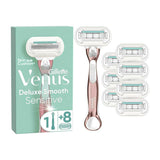 Venus Deluxe Smooth Sensitive RoseGold Razor- 8 Blades GOODS Boots   