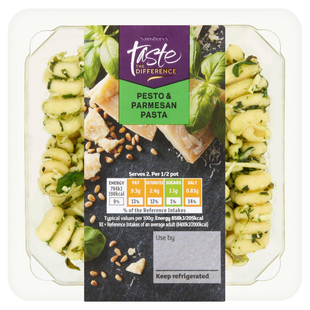 Sainsbury's Pesto & Parmesan Pasta, Taste The Difference 185g