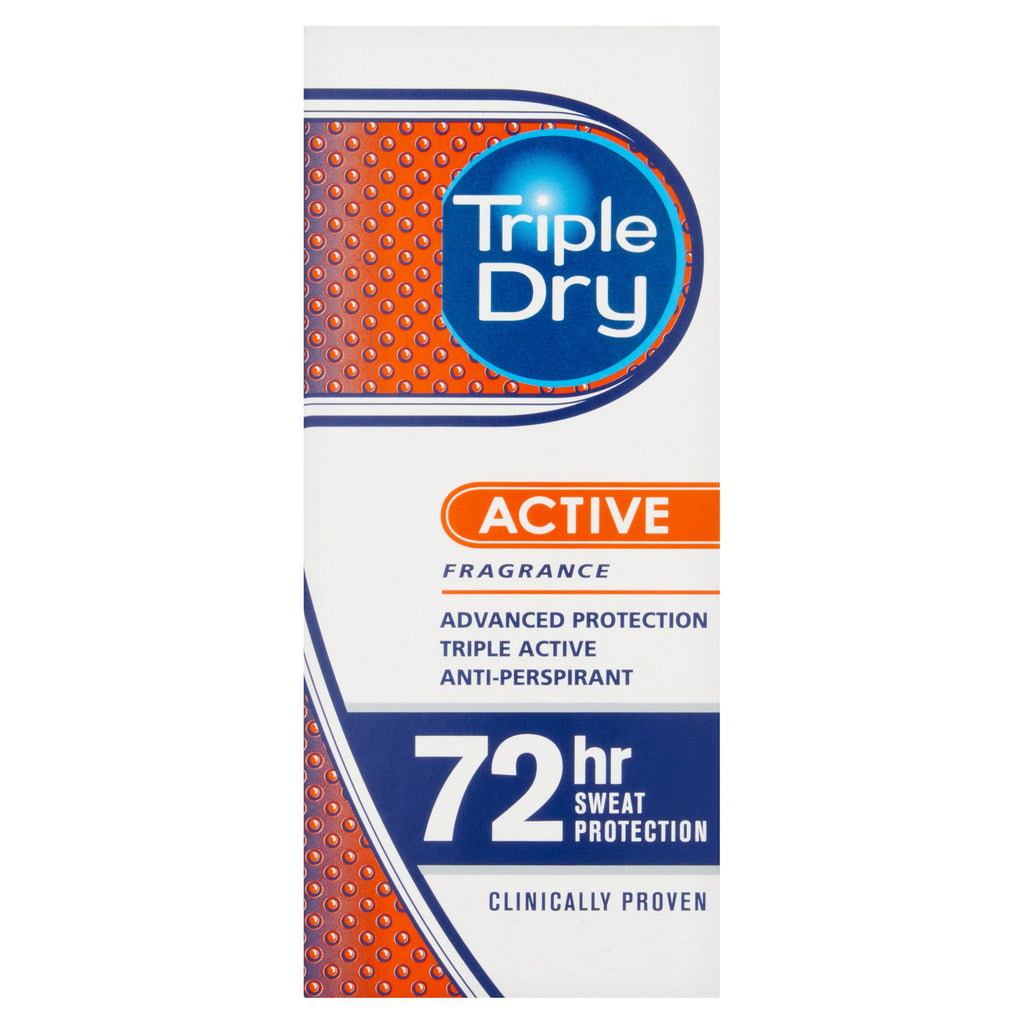 Triple Dry Roll On, Men Active 50ml