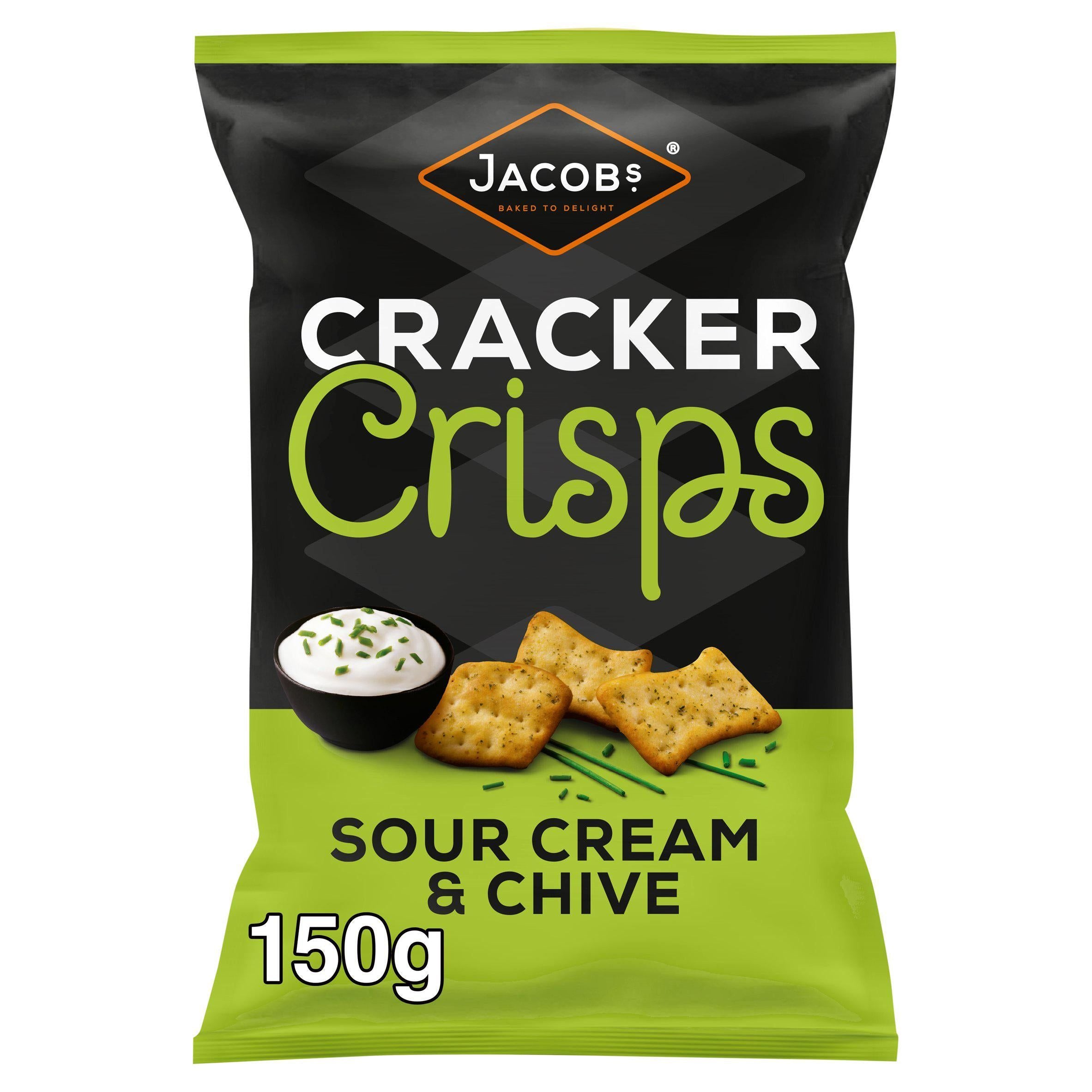 Jacob's Cracker Crisps Sour Cream &amp; Chive 150g