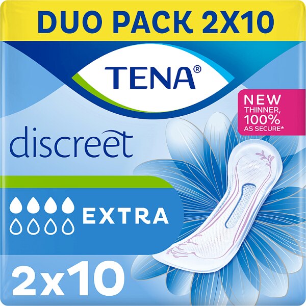 TENA Discreet Extra incontinence Pads 20 pack GOODS Superdrug   