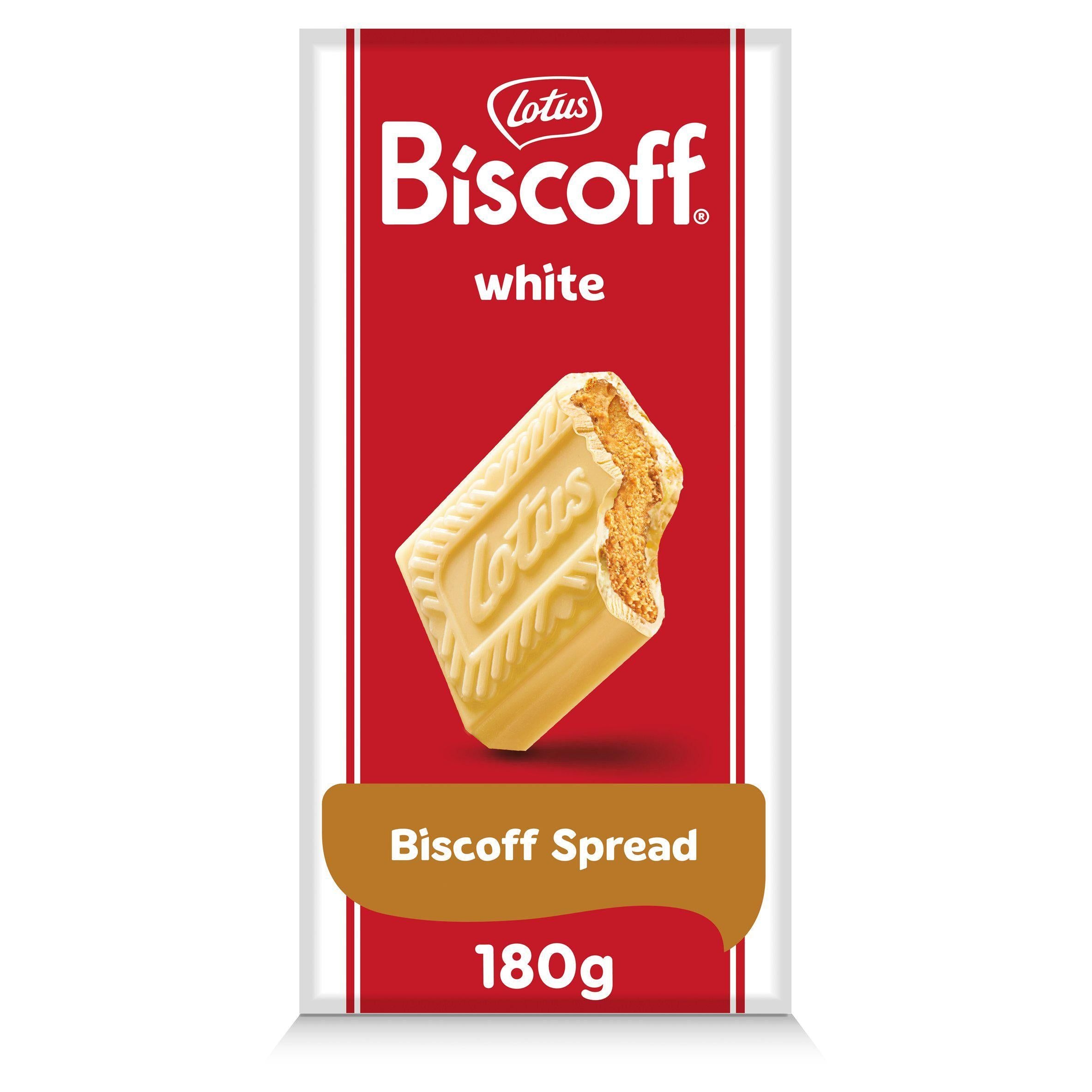 Lotus Biscoff White Chocolate with Biscoff Cream 180g GOODS Sainsburys   