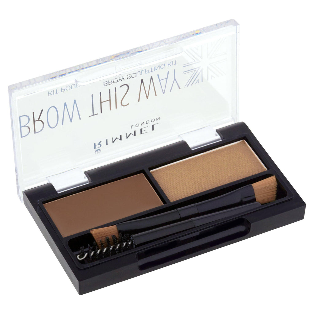 Rimmel London Brow This Way Brow Sculpting Kit 002 Medium Brown