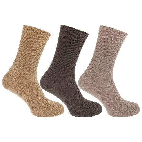 Mens Bamboo Viscose Socks (Pack Of 3) (UK Shoe 6-11)