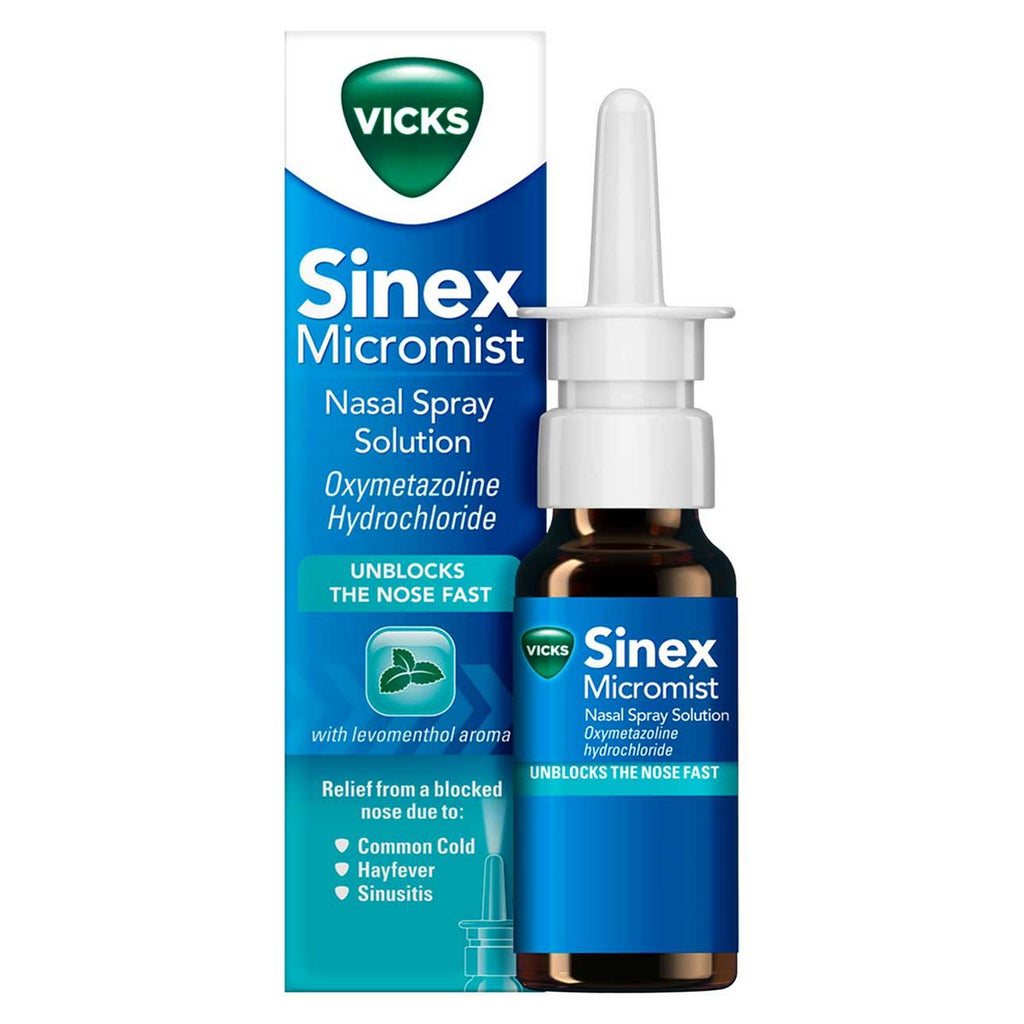 Vicks Sinex Micromist Decongestant Nasal Spray For Blocked Nose 15ml