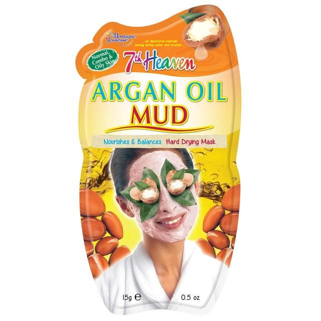7th Heaven Argan Oil Mud Face Mask Sachet   15g - McGrocer