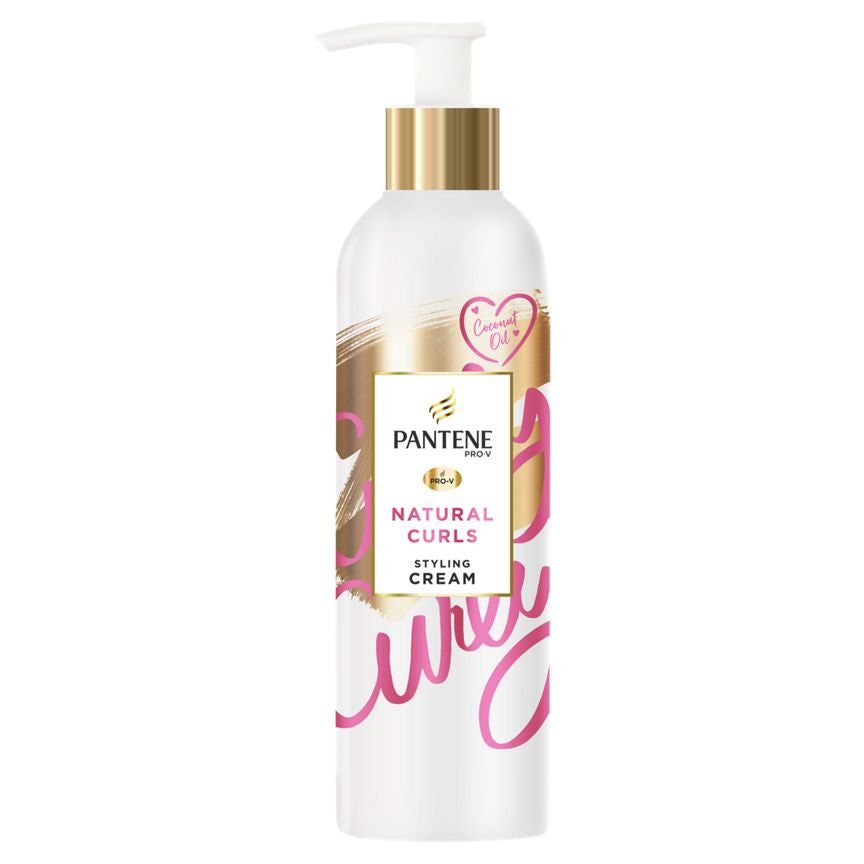 Pantene Pro-V Natural Curls Nourishing Styling & Heat Protection Hair Cream, With Coconut Oil