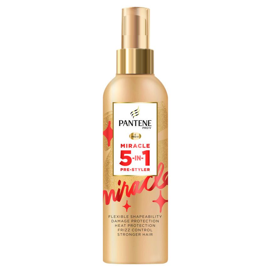 Pantene Pro-V Miracle 5-in-1 Styling Primer & Heat Protection Hair Spray GOODS ASDA   