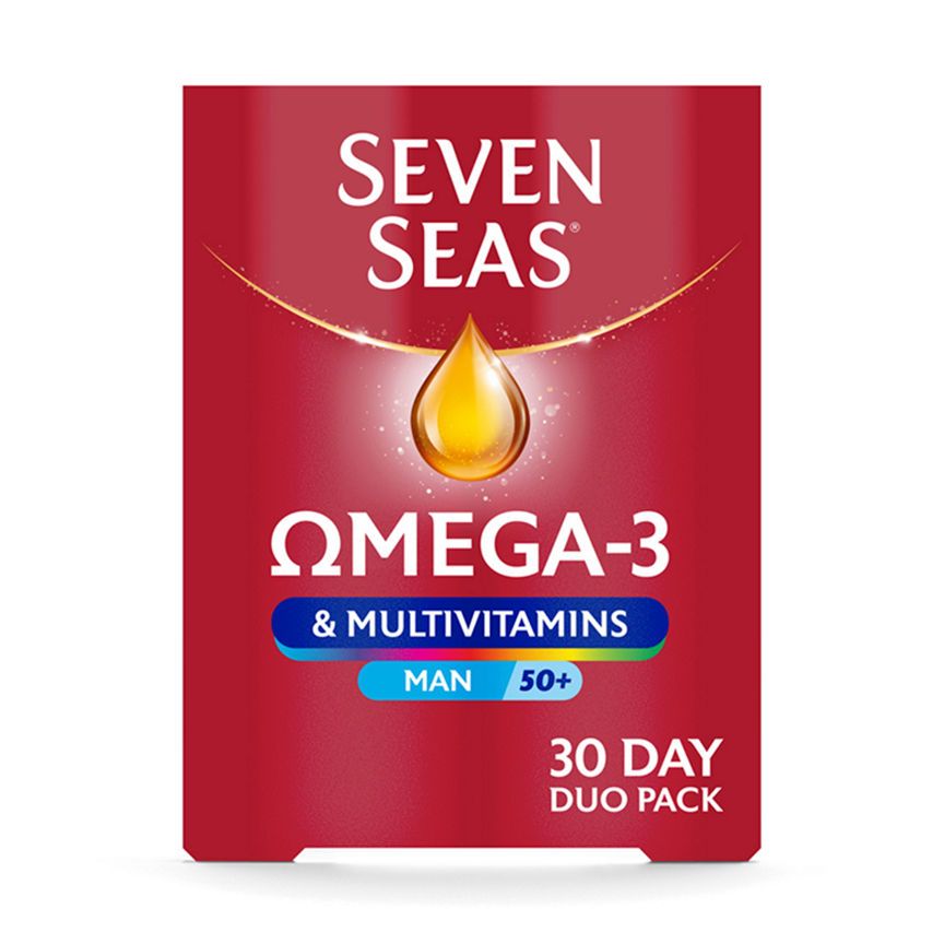 Seven Seas Omega-3 & Multivitamins Man 50+ 30 Day Duo Pack