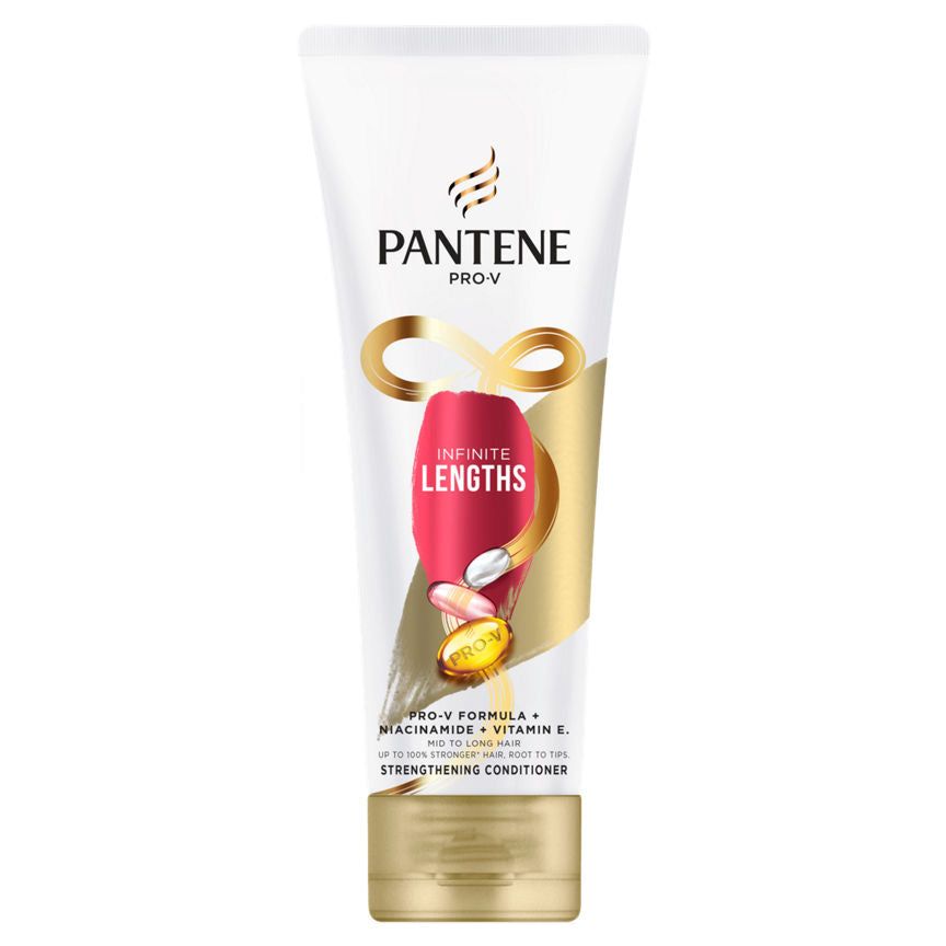 Pantene Pro-V Hair Conditioner, Infinite Lengths | Strengthens Mid To Long Damaged Hair | 275ml GOODS ASDA   