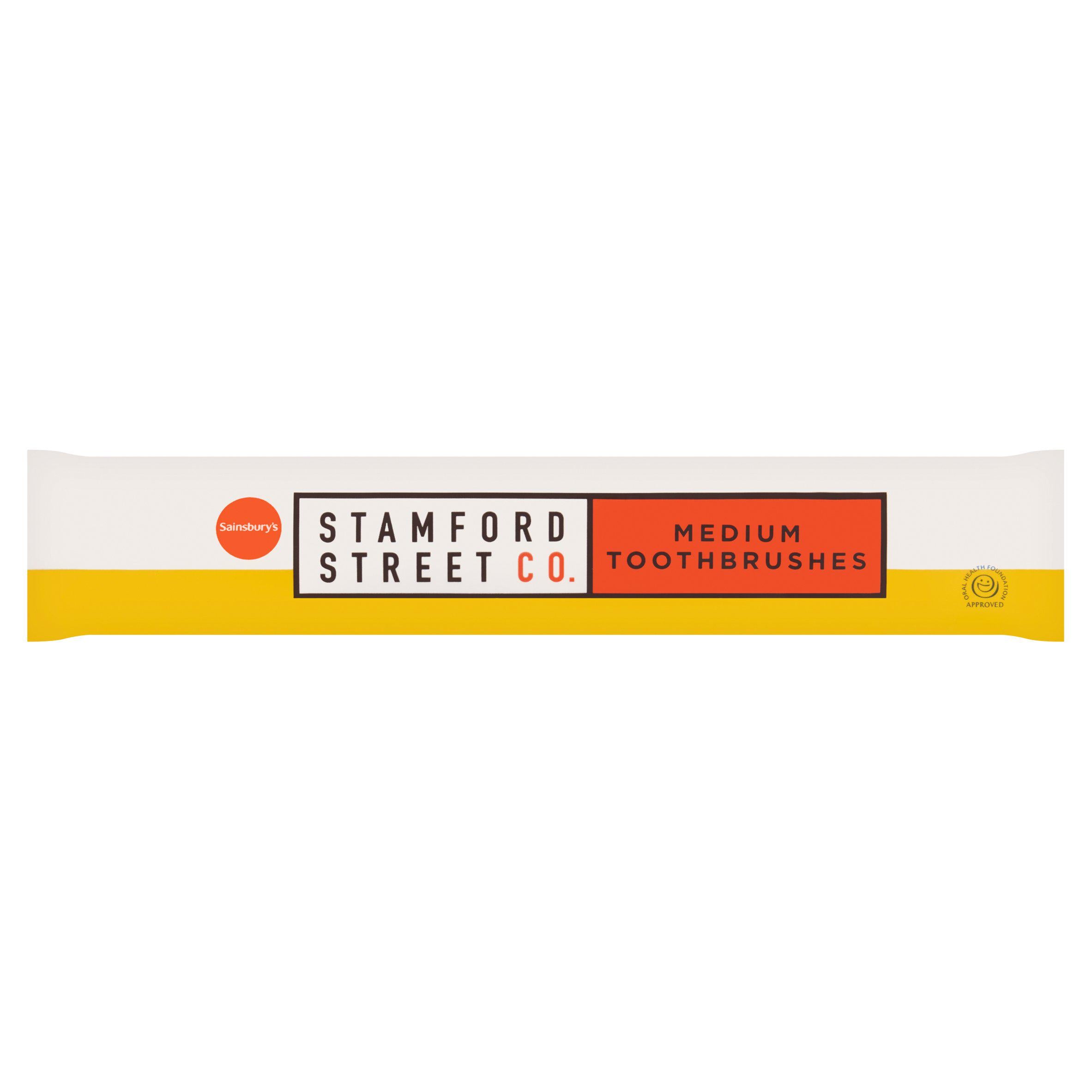 Stamford Street Co. Medium Toothbrushes GOODS Sainsburys   