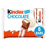 Kinder Milk Chocolate Medium Snack Bars Multipack 6x