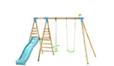 TP Alaska Wooden Kids Double Swing Set and 8ft Slide GOODS Argos