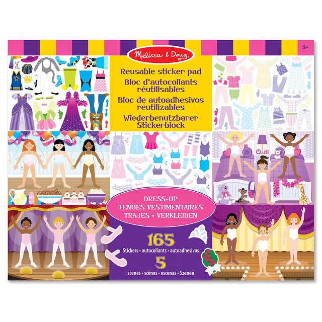 Melissa & Doug Reusable Sticker Pad Dress-Up 3yrs+