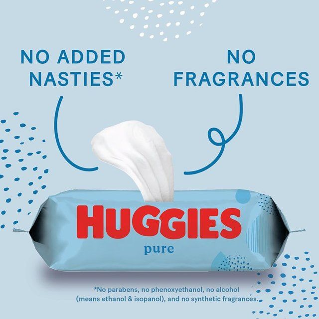 Huggies Pure 99% Water Baby Wipes Jumbo Pack   12 x 56 per pack