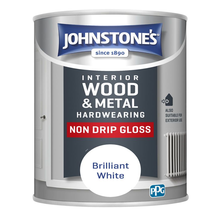 Johnstone's Non Drip Gloss, Brilliant White