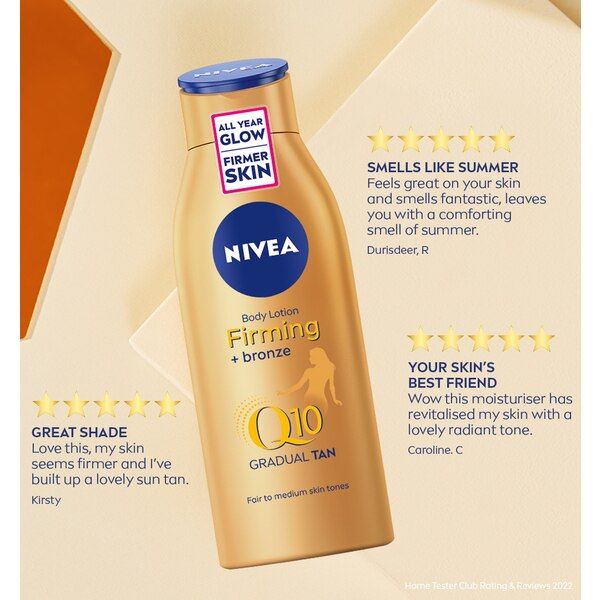 NIVEA Q10 Gradual Tan Body Lotion Fair to Medium Skin 200ml GOODS Superdrug   