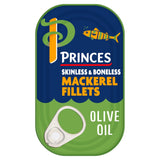 Princes Mackerel Fillets in Olive Oil 125g (90g*) Fish Sainsburys   