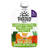 Piccolo Organic Garden Vegetables Three Grain Risotto with Cheese & Basil 130g 7 Months+ GOODS Boots   