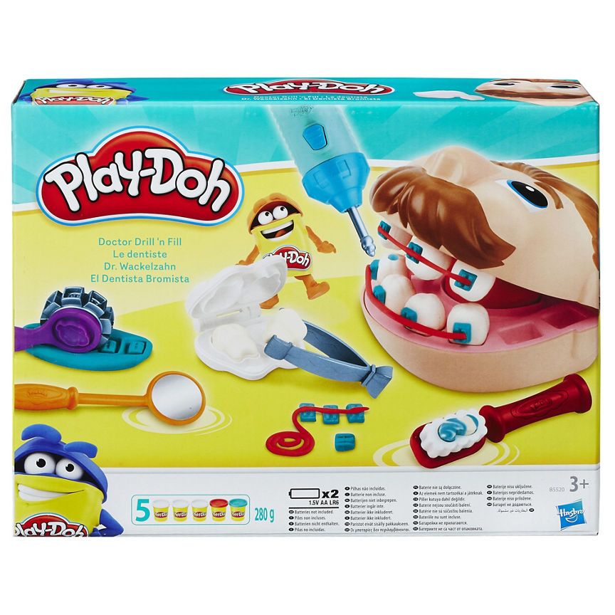 Play-Doh Doctor Drill 'n Fill Set (3+ Years) Kid's Zone ASDA   