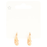 Superdrug Chunky Gold Swirl Hoop Earrings GOODS Superdrug   