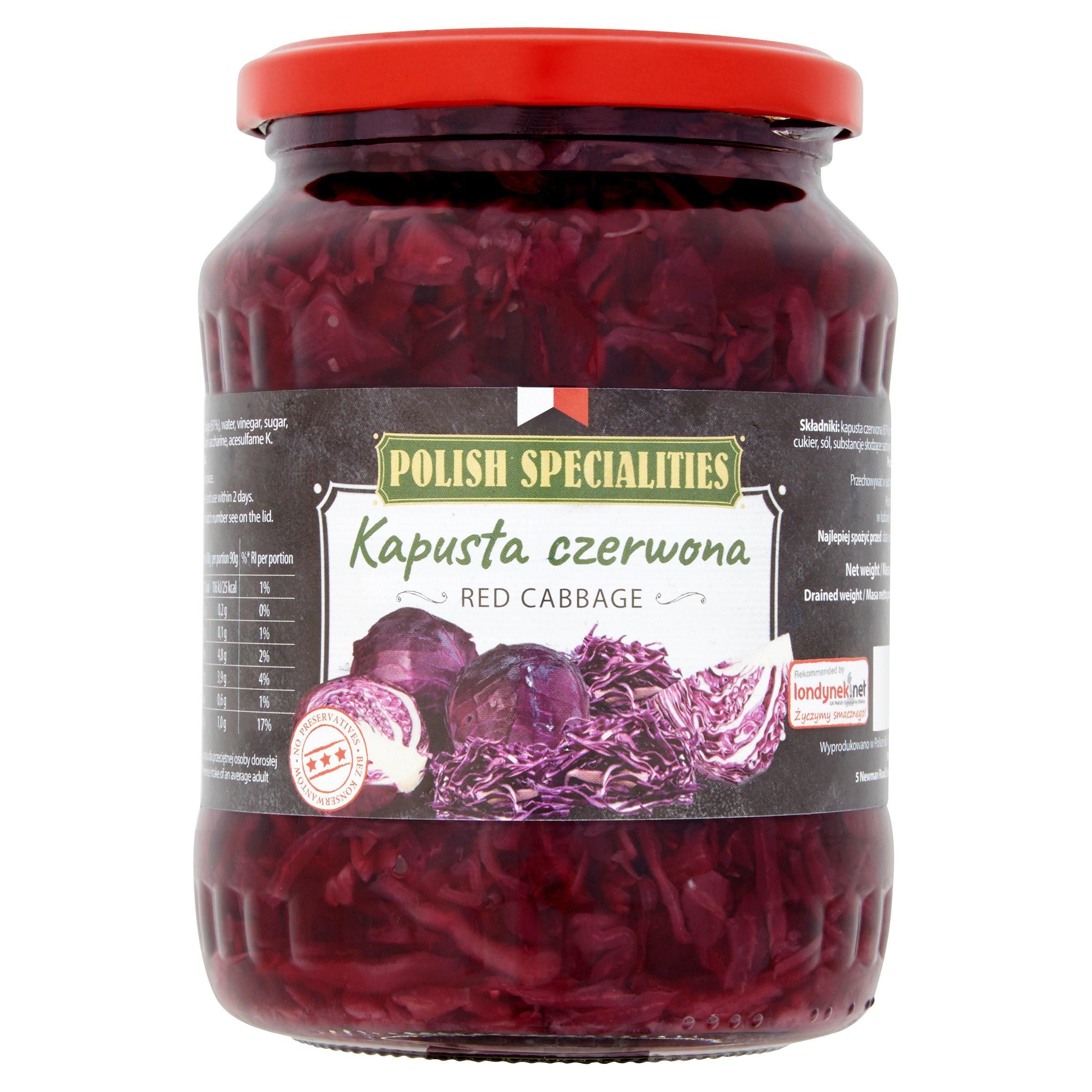 Polish Specialities Red Cabbage 650g Eastern European Sainsburys   