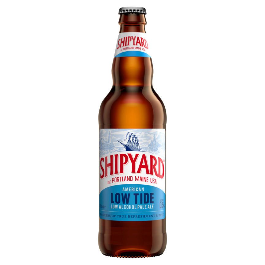 Shipyard Brewing Co Low Tide Alcohol Free American Pale Ale Beer  Bottle GOODS ASDA   