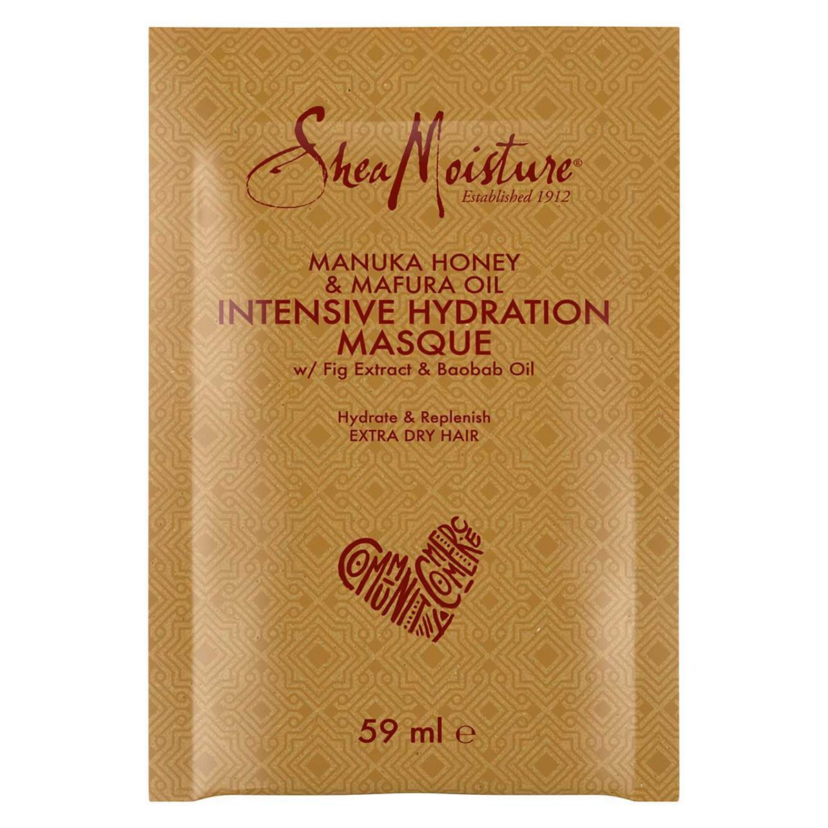 Sheamoisture Intensive Hydration Hair Masque Manuka Honey & Mafura Oil Sachet 59ml GOODS Boots   